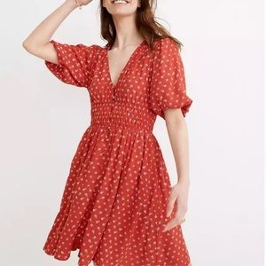 Madewell Sophia Mini Dress in Bandana Flower S